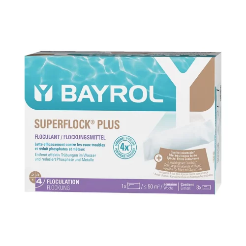 Bayrol Superflock Plus 1 kg (8 Kartuschen) Flockmittelkartusche für Sandfilter
